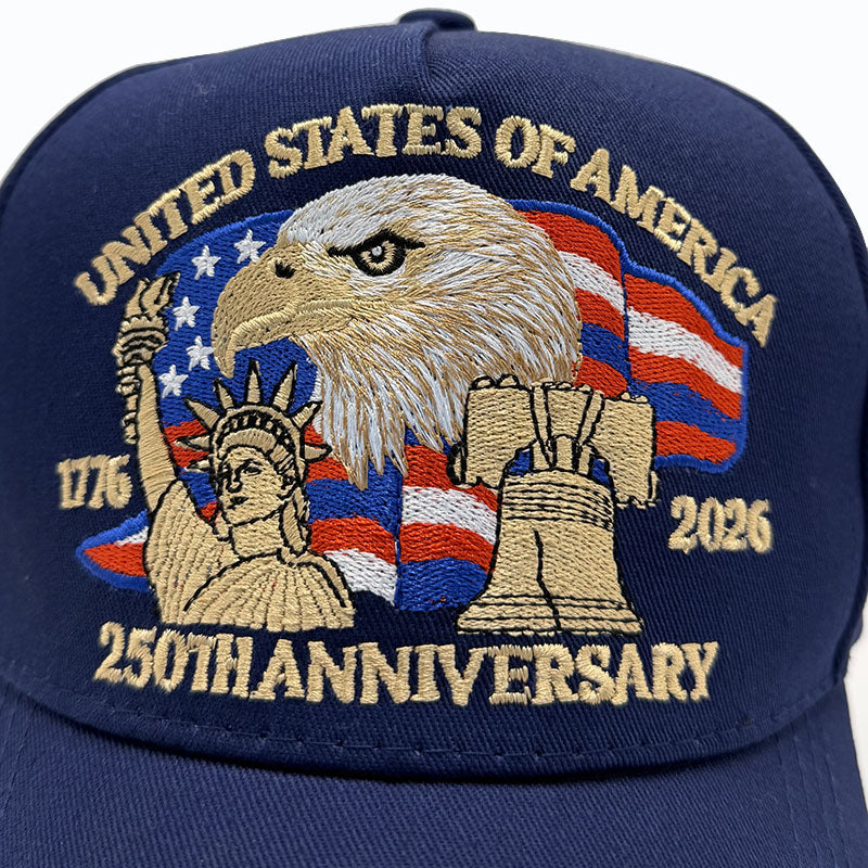 1776-2026 USA 250th Anniversary Baseball Cap For Patriots