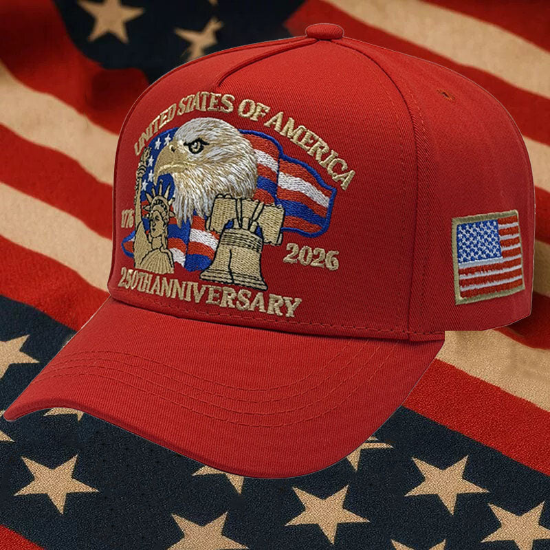 1776-2026 USA 250th Anniversary Baseball Cap For Patriots