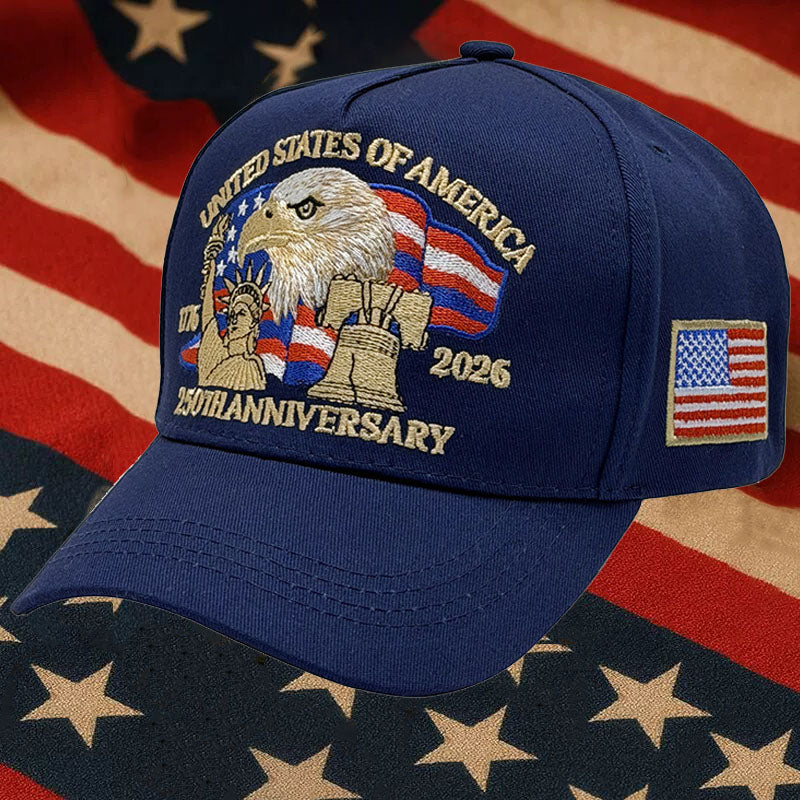 1776-2026 USA 250th Anniversary Baseball Cap For Patriots