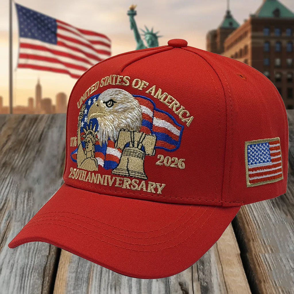 1776-2026 USA 250th Anniversary Baseball Cap For Patriots